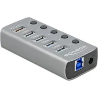 DeLock USB 3.2 Gen 1 Hub 4 Ports + 1 Schnellladeport
