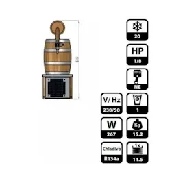 ich-zapfe Soudek 1/8 PS 1-leitig 20 Liter/h