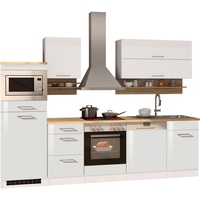 Held MÖBEL Küchenzeile »Mailand«, mit Elektrogeräten, Breite 280 cm, weiß