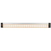 GLOBO LIGHTING LED Unterbauleuchte, LED-Leuchtmittel fest verbaut, Warmweiß, LED Unterbau Leuchte Bewegungsmelder ALU Möbel Schrank Lampe silberfarben