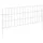 vidaXL Zaun-Set 75 x 30 cm Silber/Stahl