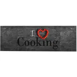 vidaXL Küchenteppich Waschbar Cooking 60x300 cm
