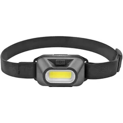 Kopflampe HD120B, mit 3x Micro / AAA Batterien - Leuchtweite 14m, Leuchtdauer 15h bei 30%, Lichtstrom 125lm