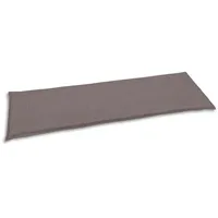 GO-DE Bankauflage, Taupe, Textil, Uni, Füllung: Schaumstoff, Vlies, 48x6x148