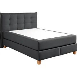 Home Affaire Boxspringbett inklusive Komfortschaum-Topper grau