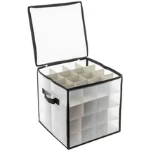 Spetebo Weihnachtskugel Organizer 64 Fächer 1-tlg. transparent