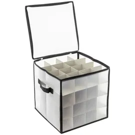 Spetebo Weihnachtskugel Organizer 64 Fächer 1-tlg. transparent