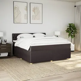 vidaXL Boxspringbett 180 x 200 cm Dunkelbraun