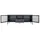VCM Dalby TV-Lowboard 160 x 35 cm Schwarz Glas/Metall/Stahl