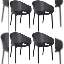CLP 4er Set Stühle Sky Pro schwarz