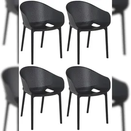 CLP 4er Set Stühle Sky Pro schwarz