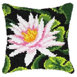 Knüpfkissen "Seerose"