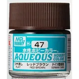 MR HOBBY - GUNZE H-047 Mr Hobby -Gunze Aqueous Hobby Colors (10 ml) Red Brown [30