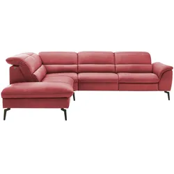 Hukla Ecksofa  Luisa , rot , Maße (cm): B: 298 H: 106 T: 258