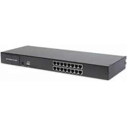 Digitus Cat.5 KVM module 16-Port für modularisierte KVM-Konsole, KVM Switch, Schwarz