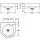 kwc aquarotter gmbh KWC Wandtrinkbrunnen, ANIMA, Edelstahl, 345x118x350 mm, Hahnloch,