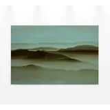 A.S. Création Leinwandbild, Leinwandbild Landschaft Nebel Grün Blau 90x60 DD120452 Keilrahmenbild grün