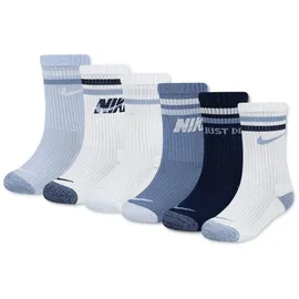 Nike NHN 6PK SUPER SOFT MARL MICRO 6 Paare Blau 27-34,5