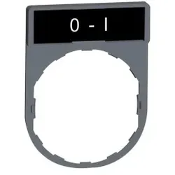 Schneider Electric ZBY2178C0 Schildträger 30x40mm, mit Schild 0-I, für Harmony 22mm, in grau