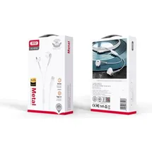 XO Kabelgebundene Kopfhörer mit USB-C Anschluss in Weiß In-Ear-Kopfhörer 1,2m - Weiß