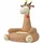 vidaXL Plüsch-Kindersessel Giraffe braun