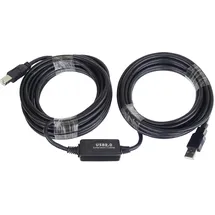 PremiumCord USB-A auf USB-B 10 m Schwarz