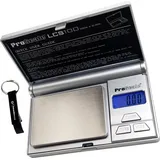 HEADNMORE® Bundle - PROSCALE® Taschenwaage Feinwaage Digitalwaage LCS100 (100x0,01g) +Schlüsselanhänger