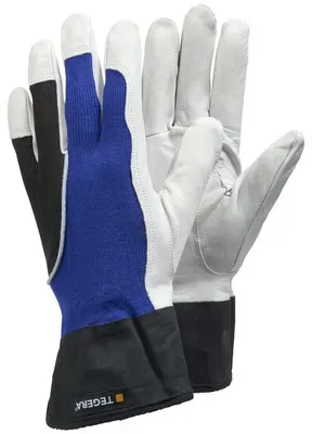 Montagehandschuhe TEGERA 14, Kat. II, blau/schwarz/weiß, Gr. 7 - blau/schwarz