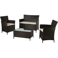 Obi group sourcing gmbh Gartenmöbel-Set Terrassenmöbel-Set Sitzgarnitur Canera 4-teilig