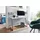 FineBuy Schreibtisch FineBuy Computertisch Hochglanz Weiß 120 cm Tisch Büro Metall