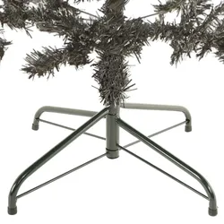 vidaXL Schlanker Weihnachtsbaum Schwarz 240 cm