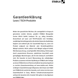 Stabila Kreuzlinienlaser LAX 500 G, selbstnivellierend, max. Reichweite: 40 m, IP54