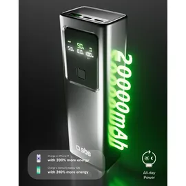 SBS PowerBank 20.000 mAh, 100 W, 74 Wh), Powerbank Grau