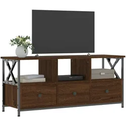 vidaXL TV-Schrank Braun Eichen-Optik 102x33x45cm Holzwerkstoff & Eisen