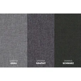 kaiser möbel Boxspringbett mit matratze und bettkasten, Schlafbett FADO stoff Sawana Graphit 180x200 cm - Grau