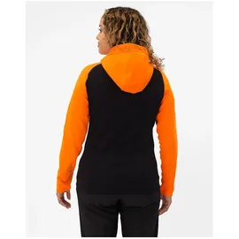 Jako Iconic Trainingsjacke mit Kapuze Damen 807 schwarz/neonorange 44