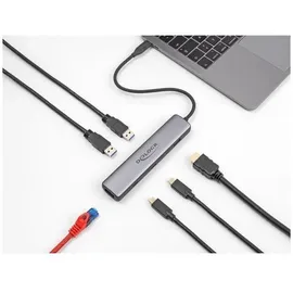 DeLock USB 40 Gbps USB Type-C Dockingstation 8K USB-C 87865
