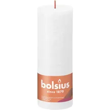 Bolsius Rustik Stumpenkerze 19 x 6.8 cm wolkiges weiß
