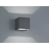 Trio Leuchten LED Außen-Wandleuchte Adaja anthrazit Up- & Downlight