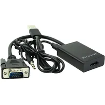 MicroConnect VGA zu HDMI Converter HDMI/VGA 0,30 m Schwarz
