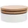 miliboo Couchtisch Weiß/Braun Holz 0 x 0 cm