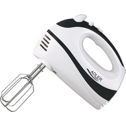 Adler Handmixer AD 4205, Handmixer, Schwarz, Weiss