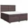 vidaXL Boxspringbett 180 x 200 cm Dunkelbraun
