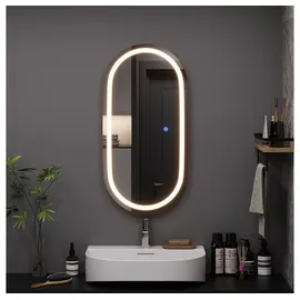 Vicco Miral 80 x 40 cm mit Frontlight Beleuchtung, Model 55485 - Transparent
