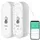 Luminea Home Control 2er-Set WLAN-Außen- und Innen-Temperatur- und Luftfeuchtigkeitssensor