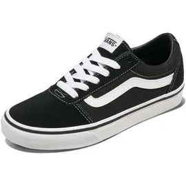 Vans Sneaker Ward Trainers, (SUEDE/CANVAS) BLACK/WHITE, 36.5