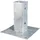 GAH Alberts Zaunpfosten 71 x 71 mm Grau/Stahl
