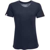 Kaipara - Merino Sportswear Rundhalsshirt Merino Shirt Damen Kurzarm Regularfit 150 (1-tlg) aus reiner Merinowolle Made in Germany blau M