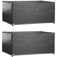 VidaXL Gartenmöbel-Abdeckungen 2 Stk. 8 Ösen 160x120x75 cm Rechteckig