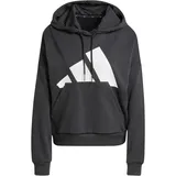 adidas Essentials Big Logo French Terry Loose Kapuzenpullover Black / White M